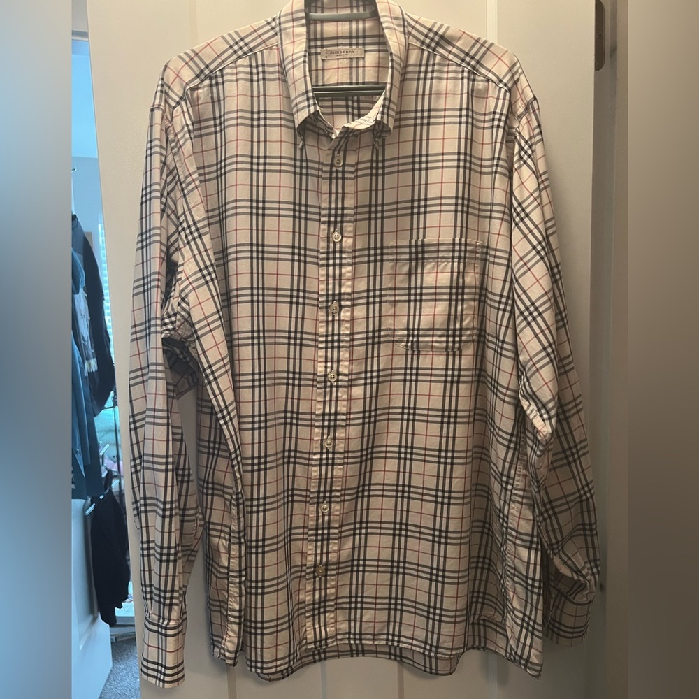 Burberry London button up *with flaws* XL